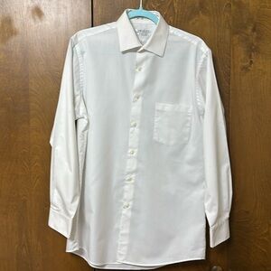 Van Heusen White long sleeve button down dress shirt - Size 15 32/33